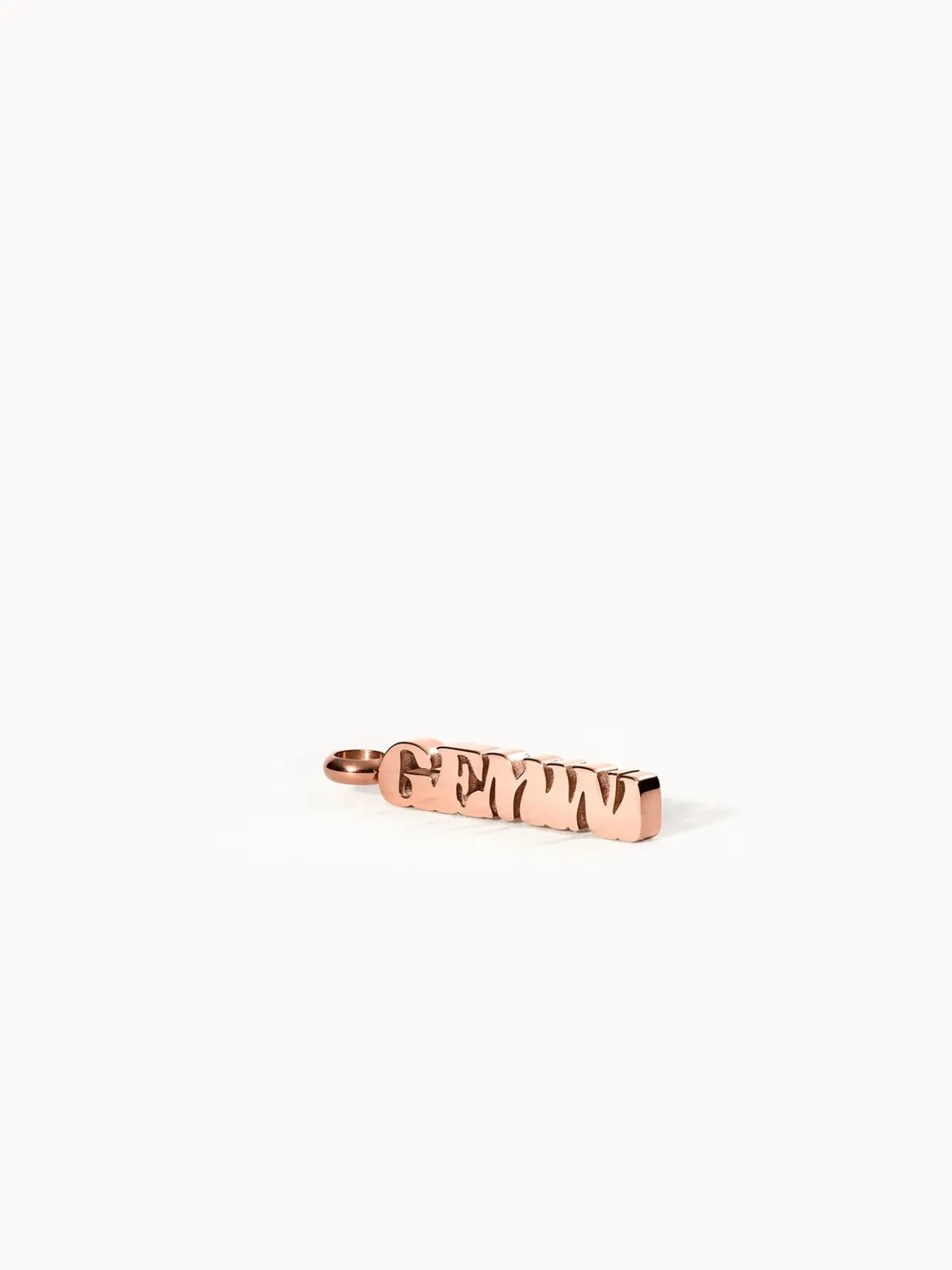 Gemini Letter Charm