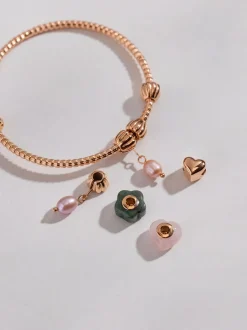 LEI Jade Flower Charm