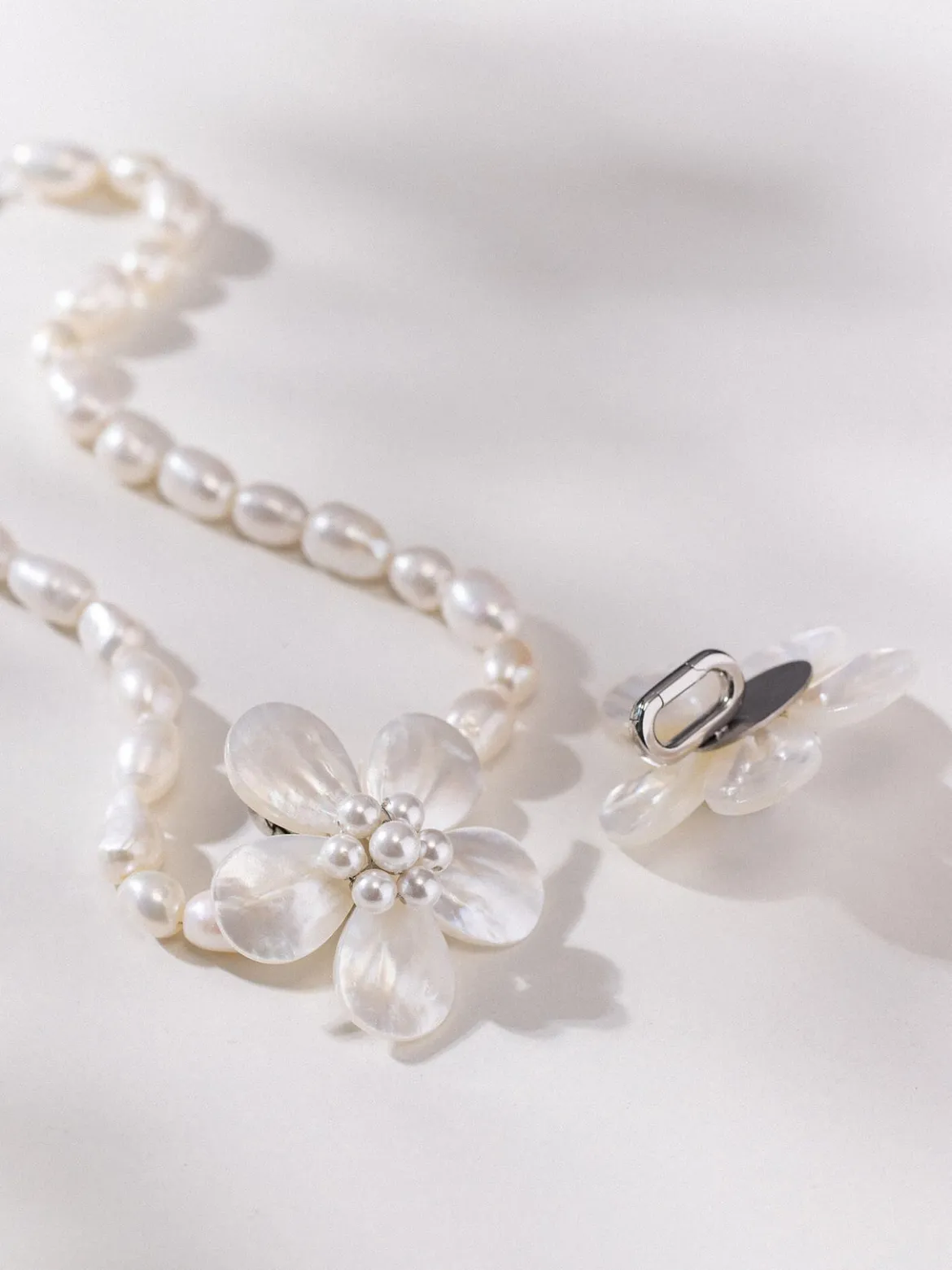 Pearly Flower Charm