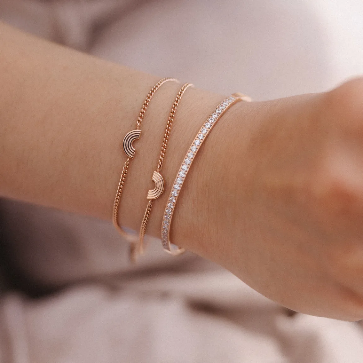 Rainbow Love Partner Armband Set