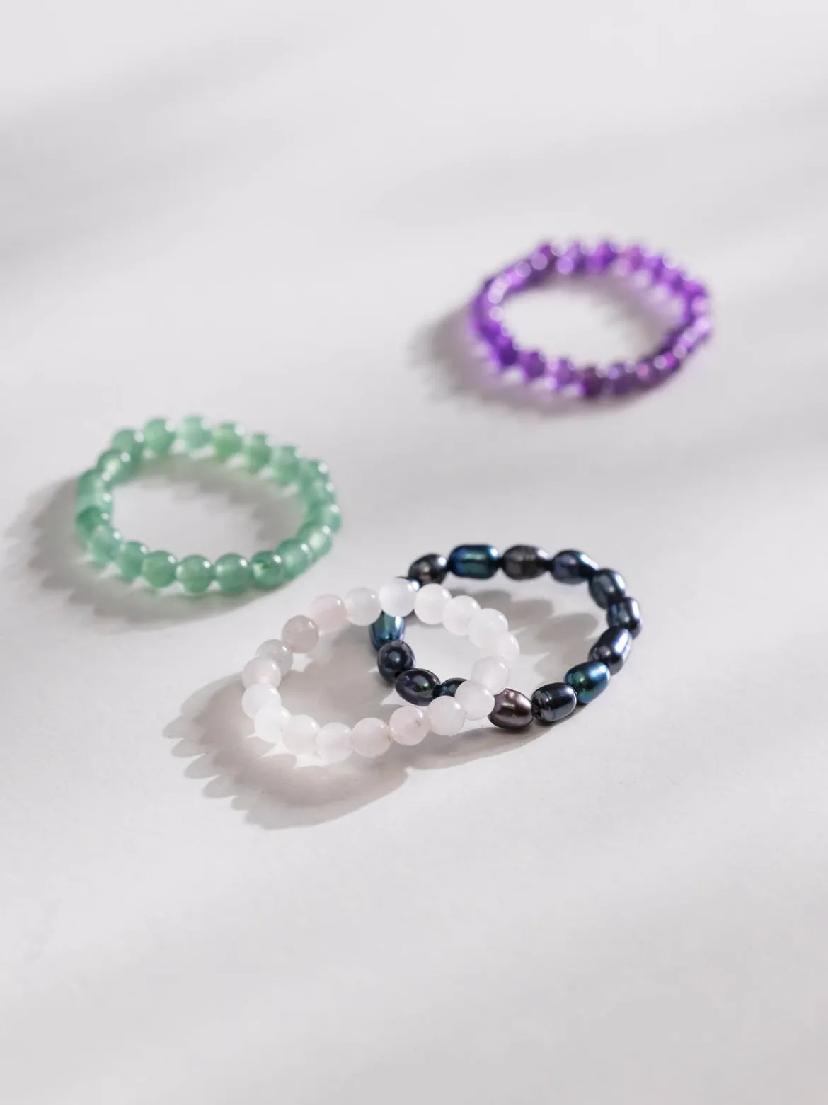 Rosenquarz Anxiety Ring
